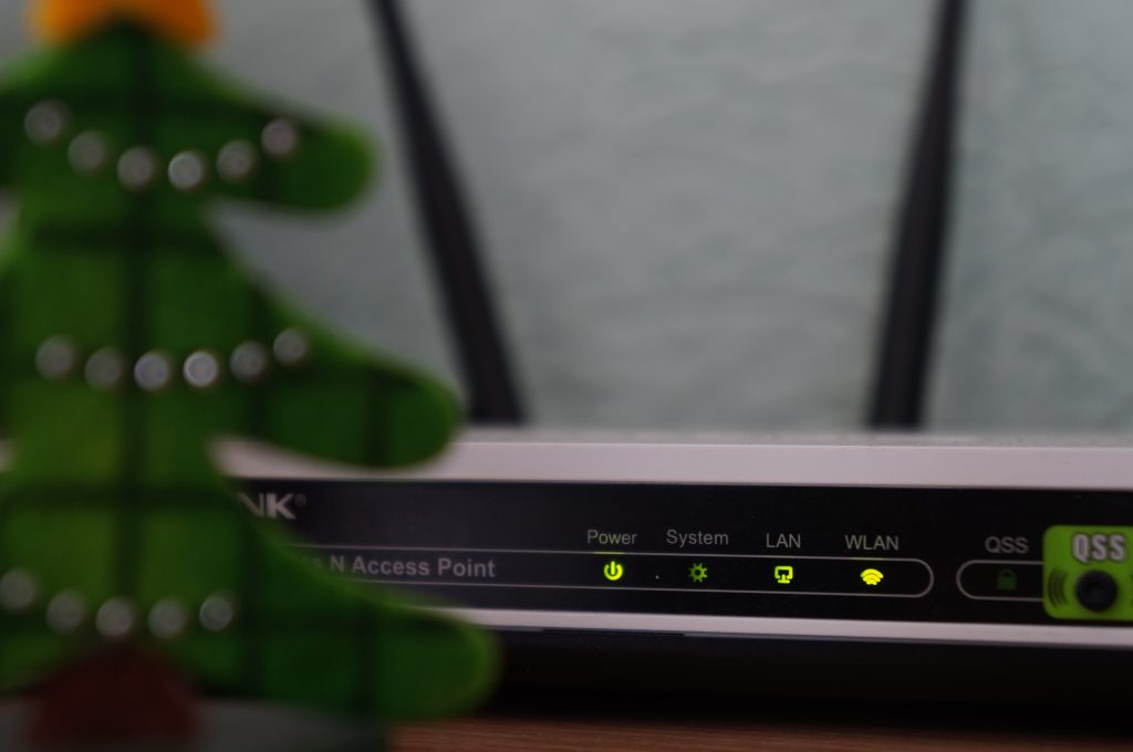 Close up photo of router