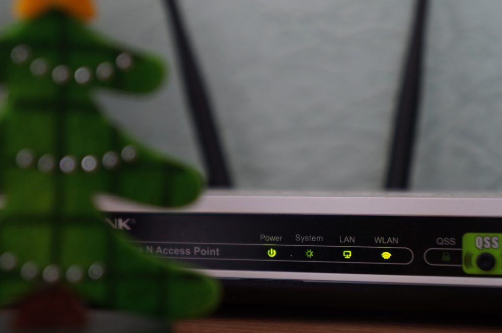 Close up of a wifi router