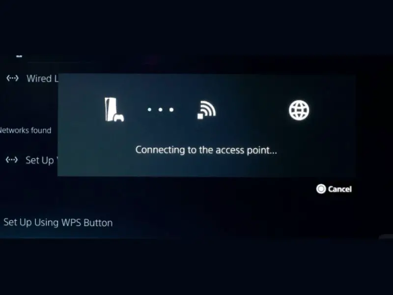 connecting to access point. playstation to playstation